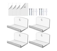 Genérico Record Display Shelf - Vinyl Album Rack | Wall Mount Storage with Clear Acrylic Holder for Kids Bookshelf Living Room Bedroom Decor Display Stand for Album Picture Comic Book Collectibles