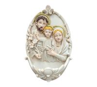 Genérico Resin Pool Holy Water Font Religious Wall Decor Ornament | Handcrafted 3D resin pool holy water font designed as a sacred religious ornament for homes, offices, and sacred spaces.