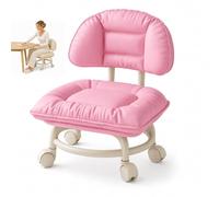 Genérico Respaldo De Taburete con Rodante (Rosa)