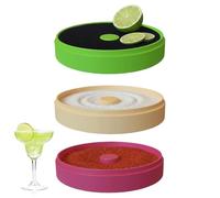 Genérico Rimmer Sal Para Cócteles | Accesorios Bar 3 Niveles Alimenticio,Plato Escarchador Para Cóctel Margarita - para Zumo Lima, Azúcar, Guarnición, Bloody Mary, Gimlets, en Casa