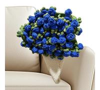 Genérico Rose Blanket - 43.3in Cute Romantic Rose Crochet Flower Bouquet