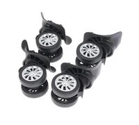Genérico Ruedas para Maletas,Ruedas Maletas Repuesto Cubierta de Carrito for Equipaje, Piezas universales Maleta Viaje, Accesorios, Rueda Goma Calidad, 2/4 Uds(4pcs Luggage Wheel)