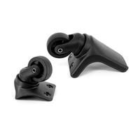 Genérico Ruedas para Maletas,Ruedas Maletas Repuesto Ruedas de Equipaje Repuesto con rotación 360, 4 Uds., rodamiento Carga, Rodillo Doble Fila, Rueda silenciosa Duradera for Caja, Color Negro