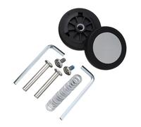 Genérico Ruedas para Maletas,Ruedas Maletas Repuesto Ruedas de Repuesto con Tornillo for Equipaje Viaje, Kit reparación Ejes Ruedas, Rueda giratoria silenciosa, DIY, 2 uds(56 x 12mm)