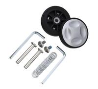 Genérico Ruedas para Maletas,Ruedas Maletas Repuesto Ruedas de Repuesto con Tornillo for Equipaje Viaje, Kit reparación Ejes Ruedas, Rueda giratoria silenciosa, DIY, 2 uds(52 x 12mm)