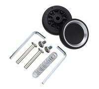 Genérico Ruedas para Maletas,Ruedas Maletas Repuesto Ruedas de Repuesto con Tornillo for Equipaje Viaje, Kit reparación Ejes Ruedas, Rueda giratoria silenciosa, DIY, 2 uds(49x12mm)