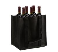 Genérico Sac Cabas Porte Bouteille Vin - Fourre-Tout Réutilisable, Sacoche Transport Alvéoles Rembourrées, Sac Course Emballage Sécurisé Cadeau Compartiments | Pour Pique-Nique Voyage