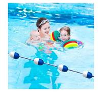 Genérico Separadores de carriles de Piscina Línea Flotante para Seguridad en Piscinas Cuerda separadora de Seguridad para Piscinas Boya Escalera portátil para Piscinas,