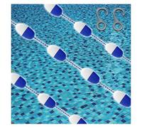 Genérico Separadores de carriles de Piscina Línea Flotante Separador de Seguridad para Piscina Cuerda de Flotador Boya para Piscina Escalera portátil, Kit de Cuerda y FL