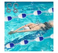Genérico Separadores de carriles de Piscina Línea Flotante Separador de Seguridad para Piscinas Cuerda de Seguridad Boya Escalera de Piscina portátil, Cuerda divisoria d