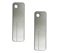 Genérico Set 2 Piezas Piedra de Afilar de Diamante 63X18Mm para Afilado de Cuchillos y Anzuelos, Herramienta Manual Resistente para Camping y Uso Doméstico