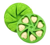 Genérico Silicone Cake Mold - 7-Cavity Heart Shaped Reusable Baking Mould