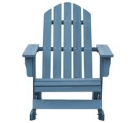 Genérico Silla Adirondack balancín Madera Abeto Sólido Azul | Marco robusto, resistente a la intemperie, fácil mantenimiento, capacidad 110 kg