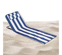 Genérico Silla Colchoneta De Playa,Alfombra Bronceadora - con reposacabezas y Respaldo 160x52x38 cm Tumbona Playa Bronceado - para Mujeres Hombres Familia Patio jardín Camping Piscina