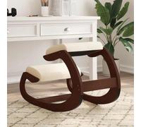Genérico Silla de asiento con rodillas, 55 x 84 x 55 cm, de madera contrachapada de abedul, taburete ergonómico con cojines de espuma para postura recta, soporte lumbar y basculante, ideal