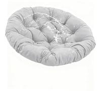 Genérico Silla de Hamaca con CojíN, CojíN para Silla Papasan, CojíN para Silla de JardíN con Forma de Huevo,Impermeable, para Interiores Exteriores Asientos, Columpios, SofáS,Light Gray,70x70cm