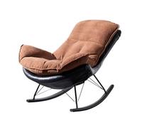 Genérico Silla Mecedora ergonómica con Asiento reclinable Acolchado: cómoda para Relajarse y Leer en la Sala de Estar, el Dormitorio o el balcón. Elegante Tumbona para una Comodidad máxima.