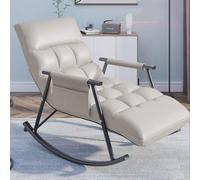 Genérico Sillón mecedor ergonómico Ajustable con Bolsillo Lateral para Sala de Estar y Dormitorio - Cómodo sillón reclinable para Leer, 60x96x55cm, Muebles Elegantes para el hogar