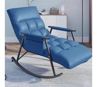 Genérico Sillón Mecedora Moderno reclinable Ajustable con Bolsillo Lateral - Cómodo sillón de Lectura para Sala de Estar y Dormitorio, 60x96x55cm, Relajarse y con Estilo.