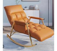 Genérico Sillón Mecedora Moderno reclinable Ajustable con Bolsillo Lateral - Cómodo sillón de Lectura para Sala de Estar y Dormitorio, 60x96x55cm