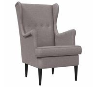 Genérico Sillón moderno de color marrón con estructura de metal resistente, cómodo asiento esponjoso para salón o dormitorio, patas de madera elegantes, ideal para lectura y relajación, capacidad 136