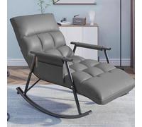 Genérico Sillón reclinable ergonómico Tipo balancín con Respaldo y reposabrazos Ajustables, cómodo para Relajarse y Leer, con Bolsillo Lateral para Guardar Objetos, Ideal para la decoración de la Sal