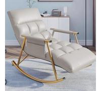 Genérico Sillón reclinable Moderno Tipo Mecedora con Bolsillo Lateral - Elegante sillón para Sala de Estar y Dormitorio, 60x96x55cm, solución de Asiento cómoda y Funcional.