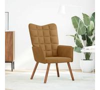 Genérico Sillón Relajación Terciopelo | Marco de madera contrachapada y metal, asiento acolchado, reposabrazos cómodos, para salón u oficina