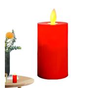 Generico Sin llama con mueble con llama móvil roja | Columna sin rojo parpadeante - falsas LED, decoración de mesa, decoración para el hogar