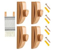 Genérico sistema de colgar para edredones - Soporte de alfombra de madera para pared | Pinza de madera para mantas y textiles, decoración de pantalla artística para sala de estar, cocina, dormitorio y