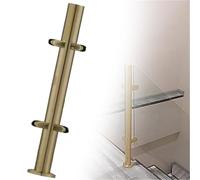 Genérico Sistema de Postes de barandilla de Vidrio y Acero Inoxidable para separadores de atrios, 85 cm de Altura, Abrazaderas de Pilar Modernas y duraderas, barandilla de Escalera de Vidrio Elegante