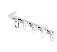 Genérico Sistema de riel para Cortinas, Barra de riel para Cortinas de Techo Ultra de 80 cm/2,6 pies - Diseño de Deslizamiento Suave para dormitorios y Ventanas Interior