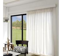 Genérico Sistema de rieles para Cortinas, Caja de Cenefa para Cortinas de Ventana de 140 cm con riel - Panel Decorativo para Montaje en Techo o Pared, Sistema de rieles Ocultos para Cortinas, Decora
