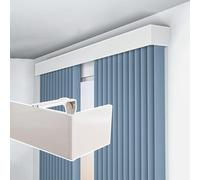 Genérico Sistema de rieles para Cortinas, Elegante Panel de Cenefa Opaca, Cubierta de cornisa montada en la Pared para una decoración de Ventana más elevada, diseño Elegante de 1,5 m (4,9 pies), no r