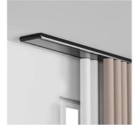 Genérico Sistema de rieles para Cortinas, Juego de rieles, 2 rieles de aleación de Aluminio duraderos con Kit de fijación, dormitorios y Salas de Estar, Elegante Acabado
