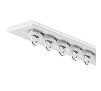 Genérico Sistema de rieles para Cortinas, riel Deslizante Ultrafino y silencioso para Cortinas - Barra divisoria de ambientes de Aluminio Duradera para Dormitorio y Sala