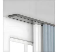 Genérico Sistema de rieles para Cortinas, riel Doble de Alta Resistencia y silencioso para Montaje en Techo con Rodillos Suaves para Separador de ambientes, Dormitorio, Sala de Estar, Armario - 4 m/1