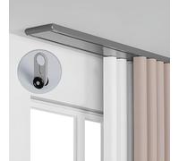Genérico Sistema de rieles para Cortinas, riel Doble para Montaje en Techo, riel de Aluminio de 3,5 m para un Deslizamiento Suave y un Funcionamiento silencioso, fácil instalación para Cortinas de sa
