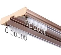 Genérico Sistema de rieles para Cortinas, rieles de Alta Resistencia para Cortinas - 2,2 m/7,2 pies, rieles de Montaje en Techo de aleación de Aluminio, diseño Nano Silence, Sala de EST