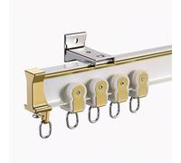 Genérico Sistema de rieles para Cortinas, Sistema de rieles para Cortinas de Alta Resistencia para ventanales - Montaje en Pared Curva, 800 cm (26,2 pies), Duradero, versátil, Movimiento Suave de Las