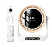 Genérico Small Desk Fan Wall Mounted Portable Quiet Air Blowing Device