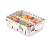 Generico Snack Box, portable Charcuterie Container | Divided Serving Tray For Pantry, Work, Picnic, Camping, Travel, Office, School, Refrigerator Storage And Food Organization