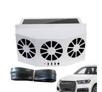 Genérico Solar Car Exhaust Fan - ABS 22x6.5x11cm 8.66x2.55x4.33in 3-Fan