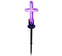 Genérico Solar Cross Stake Light - 19in Outdoor | Garden Pathway, ABS, LED