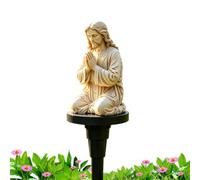 Genérico Solar Powered Jesus Light Garden Yard Patio Decorative Figure