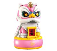Genérico Solar Powered Lion Statue - Cartoon Lion Dashboard Ornament, Automatic Nodding Head | Cute Dancing ́ion Model System, Decorative Mascot Solution for Car Interior Accessories