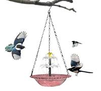 Genérico Solar Powered Water - Fountain Waterfall Aesthetic, Large Bowl Bird, Bath Fountain for Attracting Hummingbird Finch Butterfly, Garden Backyard Porch, Pool Energy Saving Outdoor Garden Decor