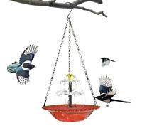 Generico Solar Powered Water - Fountain Waterfall Aesthetic, Large Bowl Bird, Bath Fountain for Attracting Hummingbird Finch Butterfly, Garden Backyard Porch, Pool Energy Saving Outdoor Garden Decor