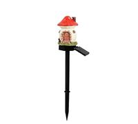 Genérico Solar Stake Lights - Mushroom House Garden Decor, 15.75x2.99 inches Solar Powered Pathway Light with Automatic Illumination, Outdoor Landscape Lighting for Yard, Lawn, Patio Deck Use