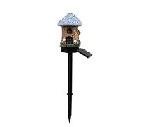 Genérico Solar Stake Lights - Mushroom House Garden Decor, 15.75x2.99 inches Solar Powered Pathway Light with Automatic Illumination, Outdoor Landscape Lighting for Yard, Lawn, Patio Deck Use